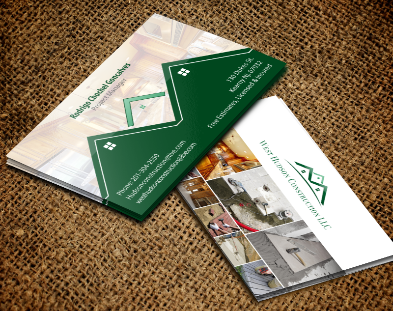 Business Card Design by chandrayaan.creative for West Hudson Construction LLC | Design #12948779