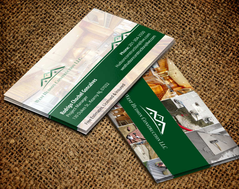 Visitenkarten-Design von chandrayaan.creative für West Hudson Construction LLC | Design #12948780