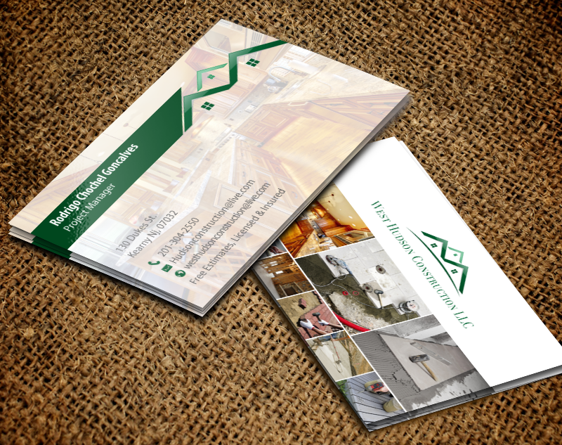 Business Card Design by chandrayaan.creative for West Hudson Construction LLC | Design #12948782