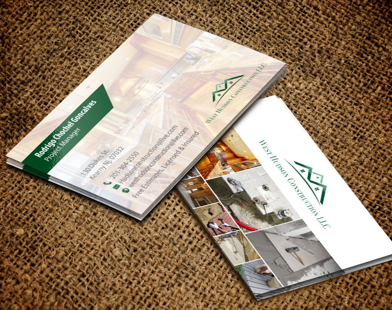 Business Card Design by chandrayaan.creative for West Hudson Construction LLC | Design #12948787