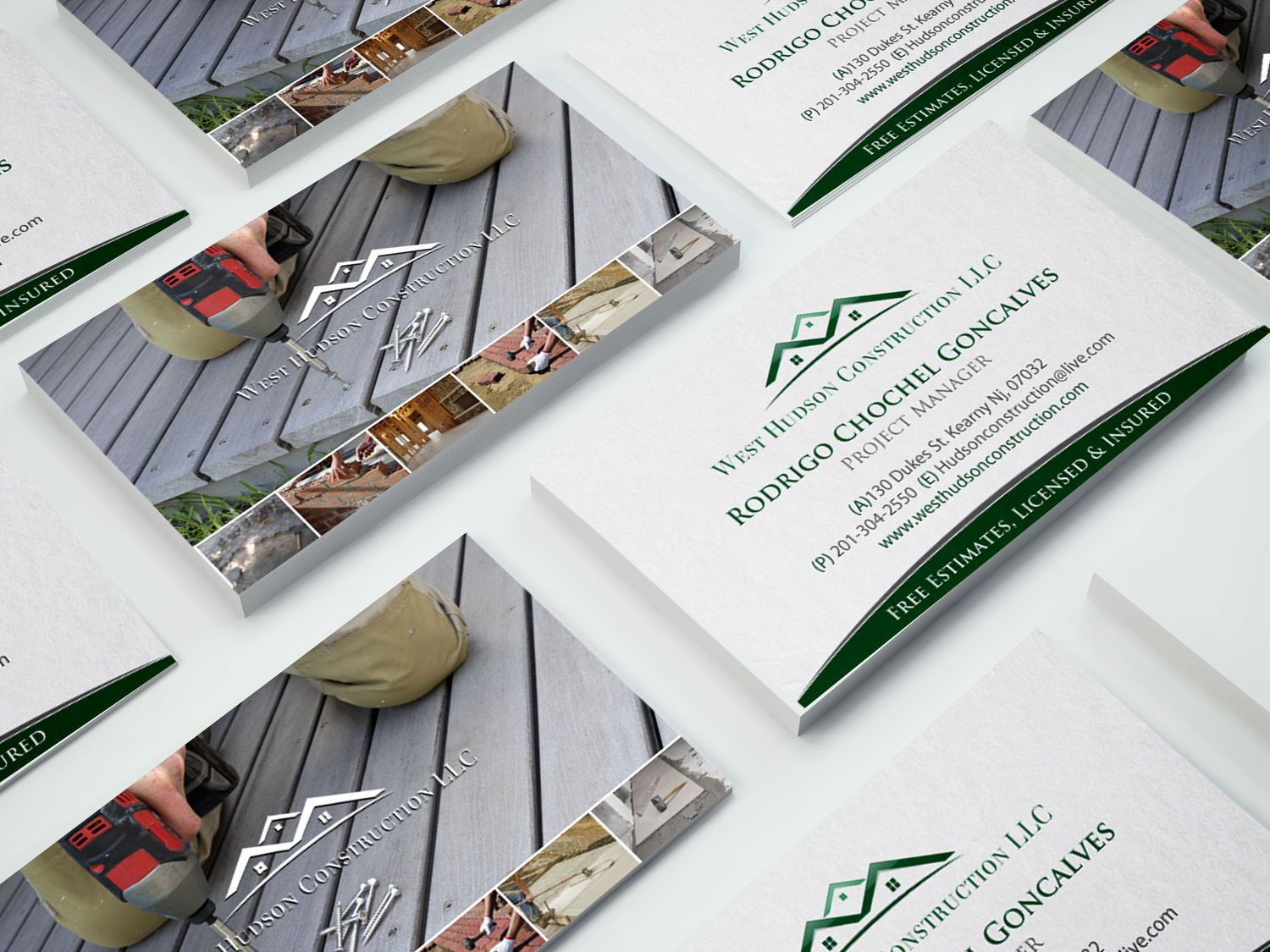 Business Card Design by chandrayaan.creative for West Hudson Construction LLC | Design #12955319