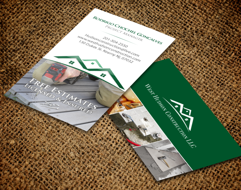 Business Card Design by chandrayaan.creative for West Hudson Construction LLC | Design #12955321