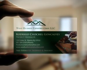 Business Card Design by chandrayaan.creative for West Hudson Construction LLC | Design: #12957468