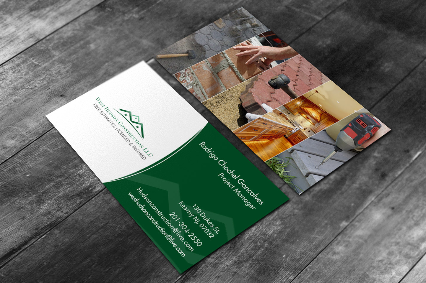 Business Card Design by chandrayaan.creative for West Hudson Construction LLC | Design #12972154