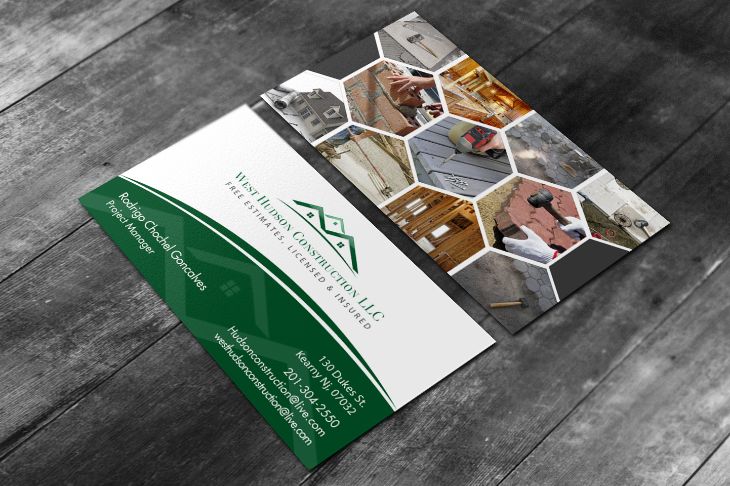 Business Card Design by chandrayaan.creative for West Hudson Construction LLC | Design #12972422