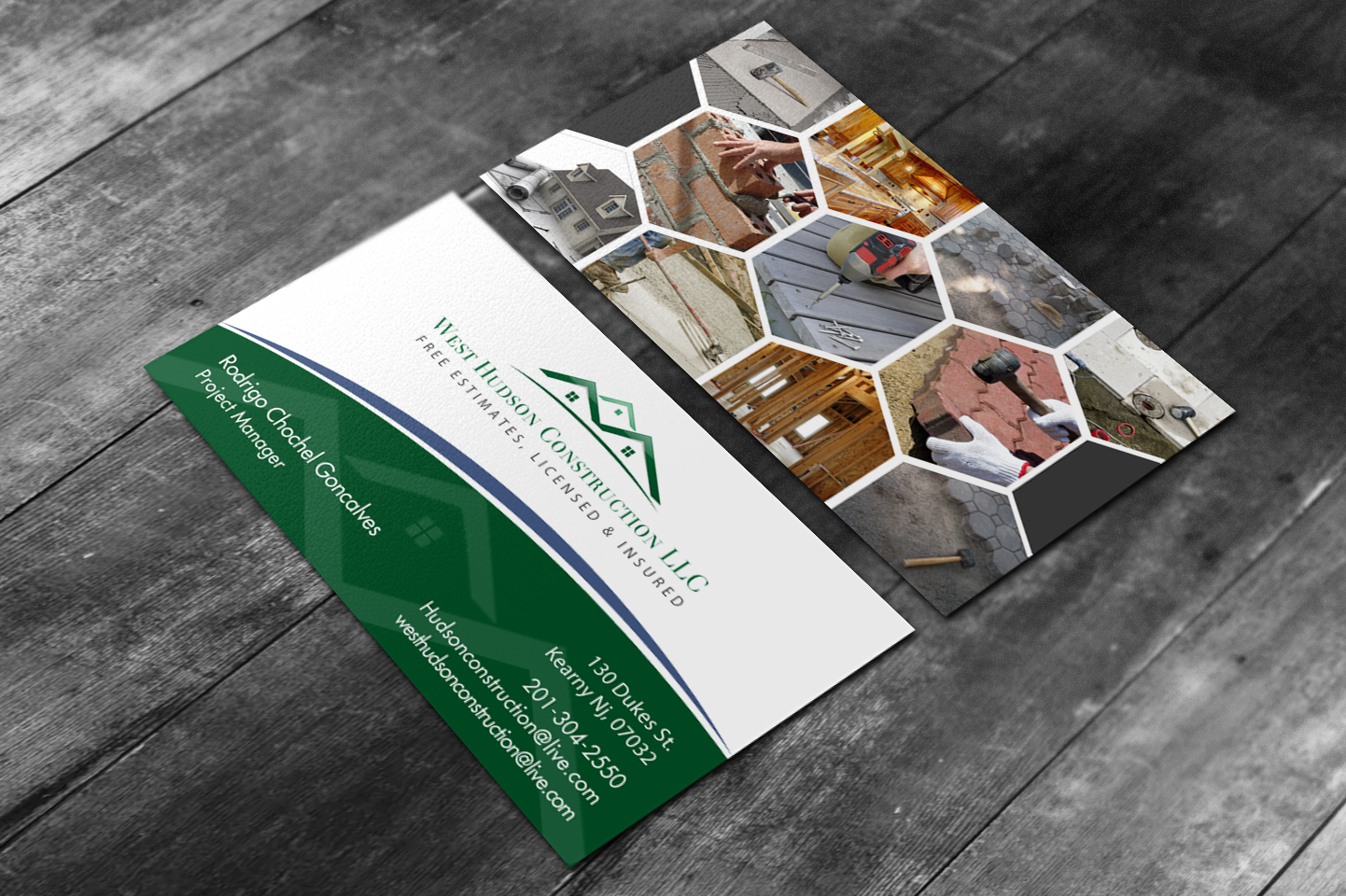 Business Card Design by chandrayaan.creative for West Hudson Construction LLC | Design #12972429