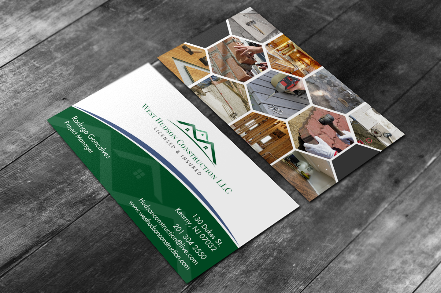 Business Card Design by chandrayaan.creative for West Hudson Construction LLC | Design #12997918