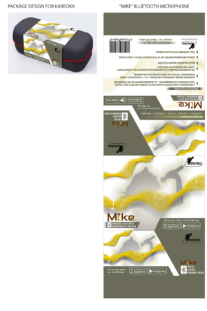 Packaging card/Wrap design for Bluetooth Karaoke Microphone | Packaging Design by Chromax8