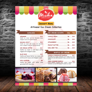 Menu Design by theblueart