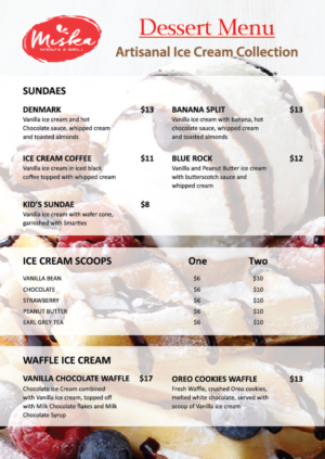 Menu Design by Mark Cheng