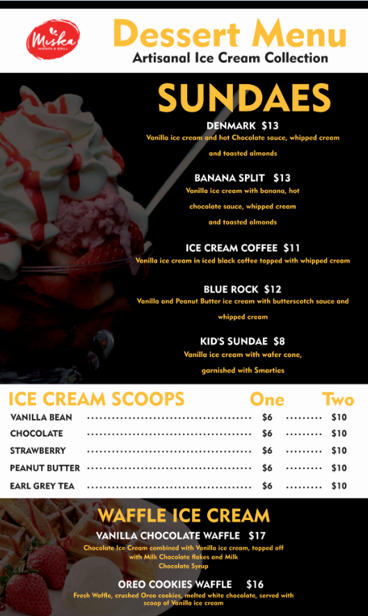 Menu Design by Tall Graphix for GA | Design #12964279