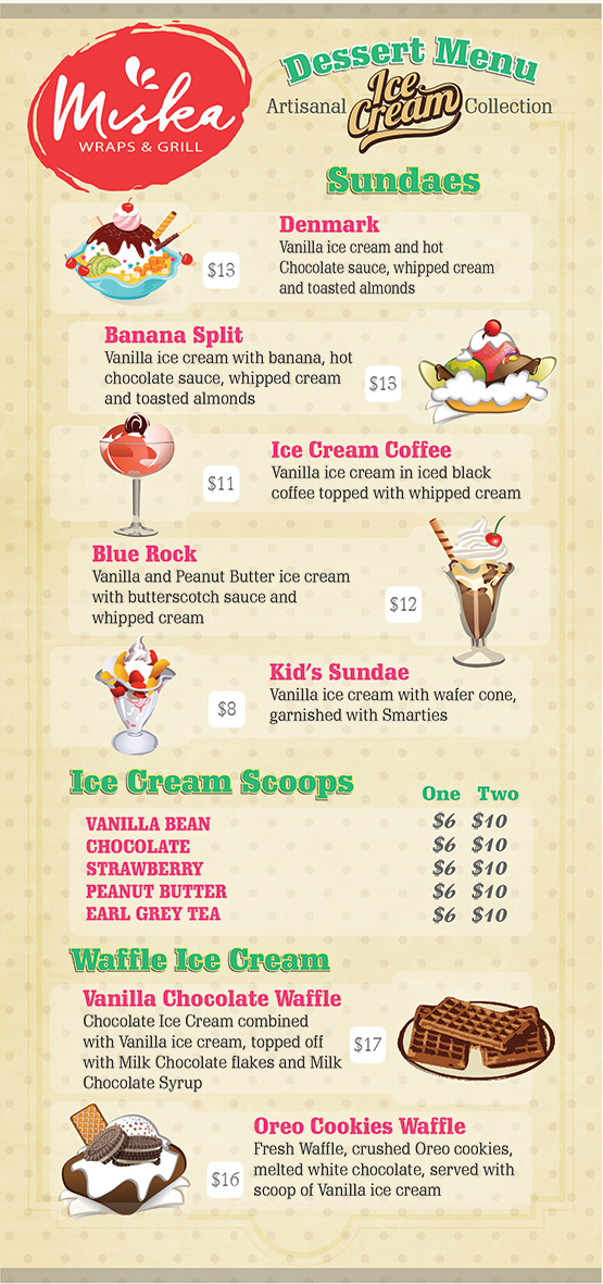 Design de Menu par lyndon pour GA | Design #12970938