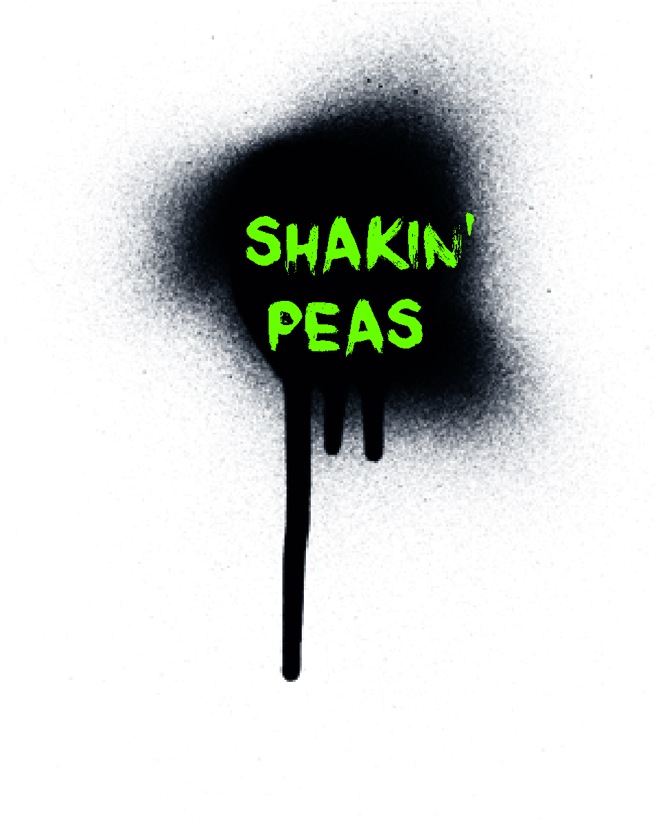 Shakin- Peas Street Art Logo by Kyran Kidcaff