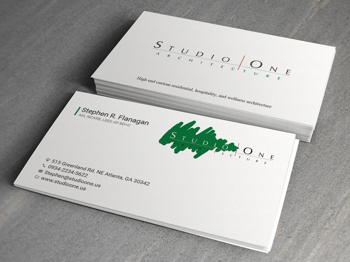 Business Card Design by Sandaruwan for Studio One Architecture | Design #12955178