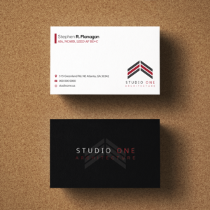 Business Card Design by Riz' for Studio One Architecture | Design #12954544
