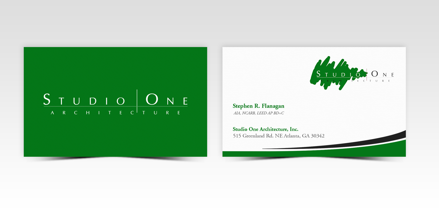 Design de Carte de Visite par Pointless Pixels India pour Studio One Architecture | Design #12958639