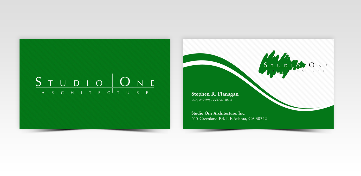 Visitenkarten-Design von Pointless Pixels India für Studio One Architecture | Design #12958820