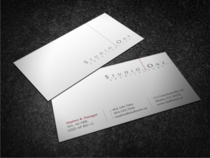 Studio One Architecture business card | Diseño de Tarjeta de Presentación por Atvento Graphics
