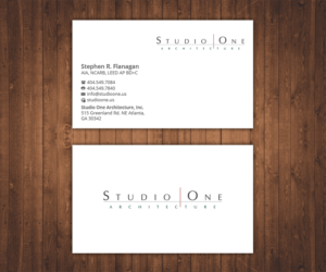Visitenkarten-Design von Stylez Designz für Studio One Architecture | Design: #12974295