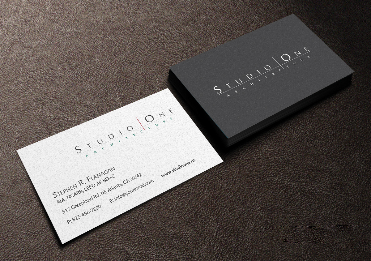 Visitenkarten-Design von Creations Box 2015 für Studio One Architecture | Design #12962620