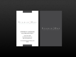 Visitenkarten-Design von Creations Box 2015 für Studio One Architecture | Design: #12962621