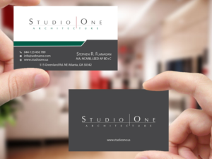 Visitenkarten-Design von Creations Box 2015 für Studio One Architecture | Design: #12962622