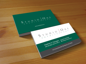 Visitenkarten-Design von Creations Box 2015 für Studio One Architecture | Design: #12962626