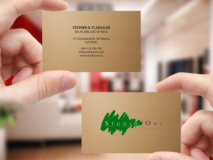 Visitenkarten-Design von Creations Box 2015 für Studio One Architecture | Design: #12962629