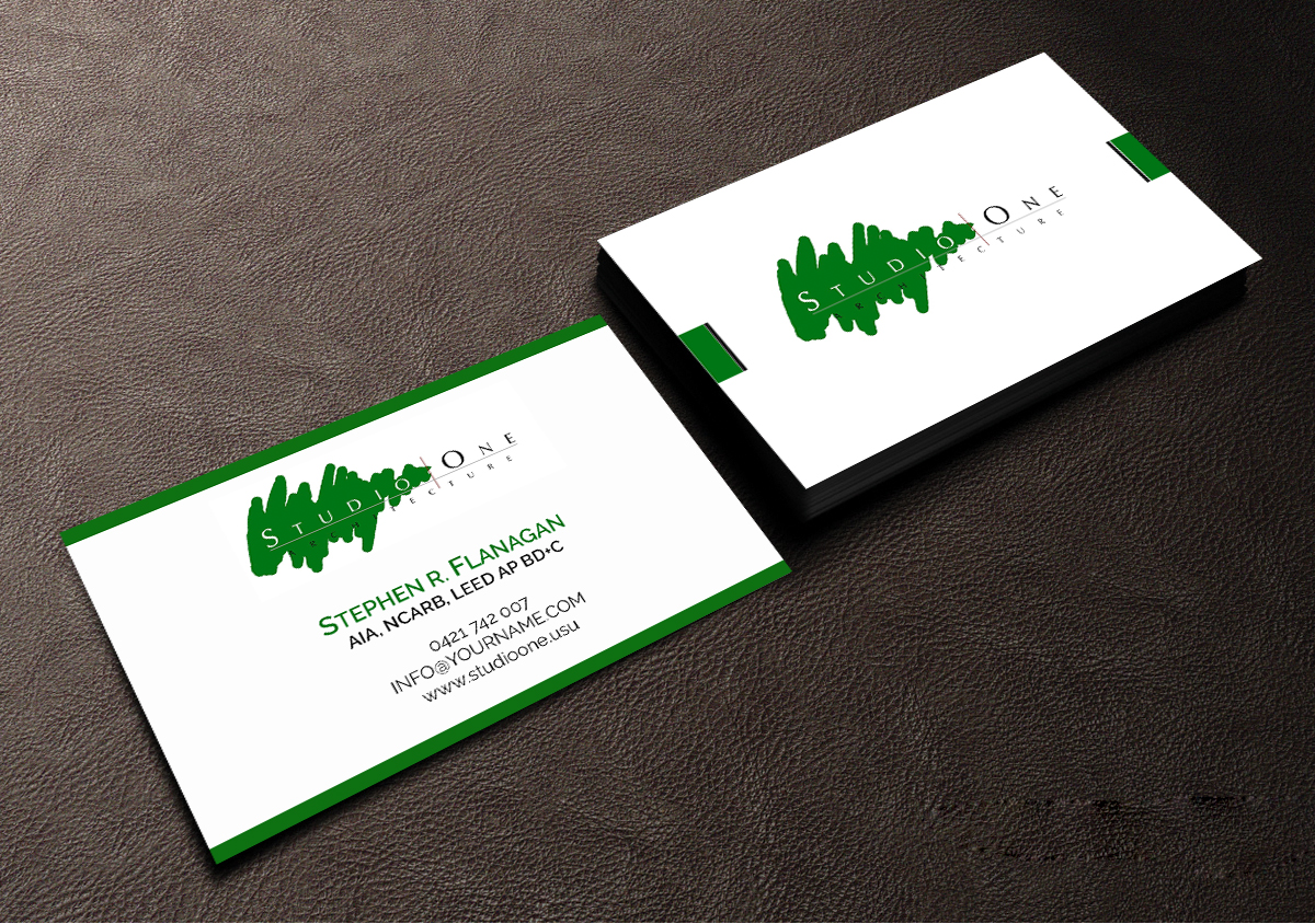 Visitenkarten-Design von Creations Box 2015 für Studio One Architecture | Design #12962636