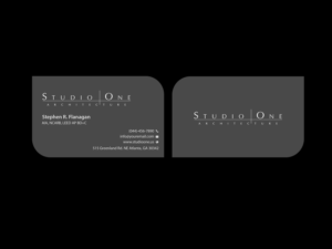 Business Card Design by Creations Box 2015 for Studio One Architecture | Design: #12962643