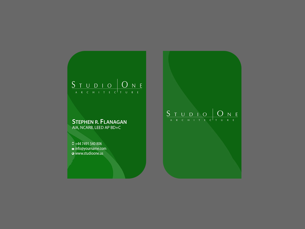 Business Card Design by Creations Box 2015 for Studio One Architecture | Design #12962644