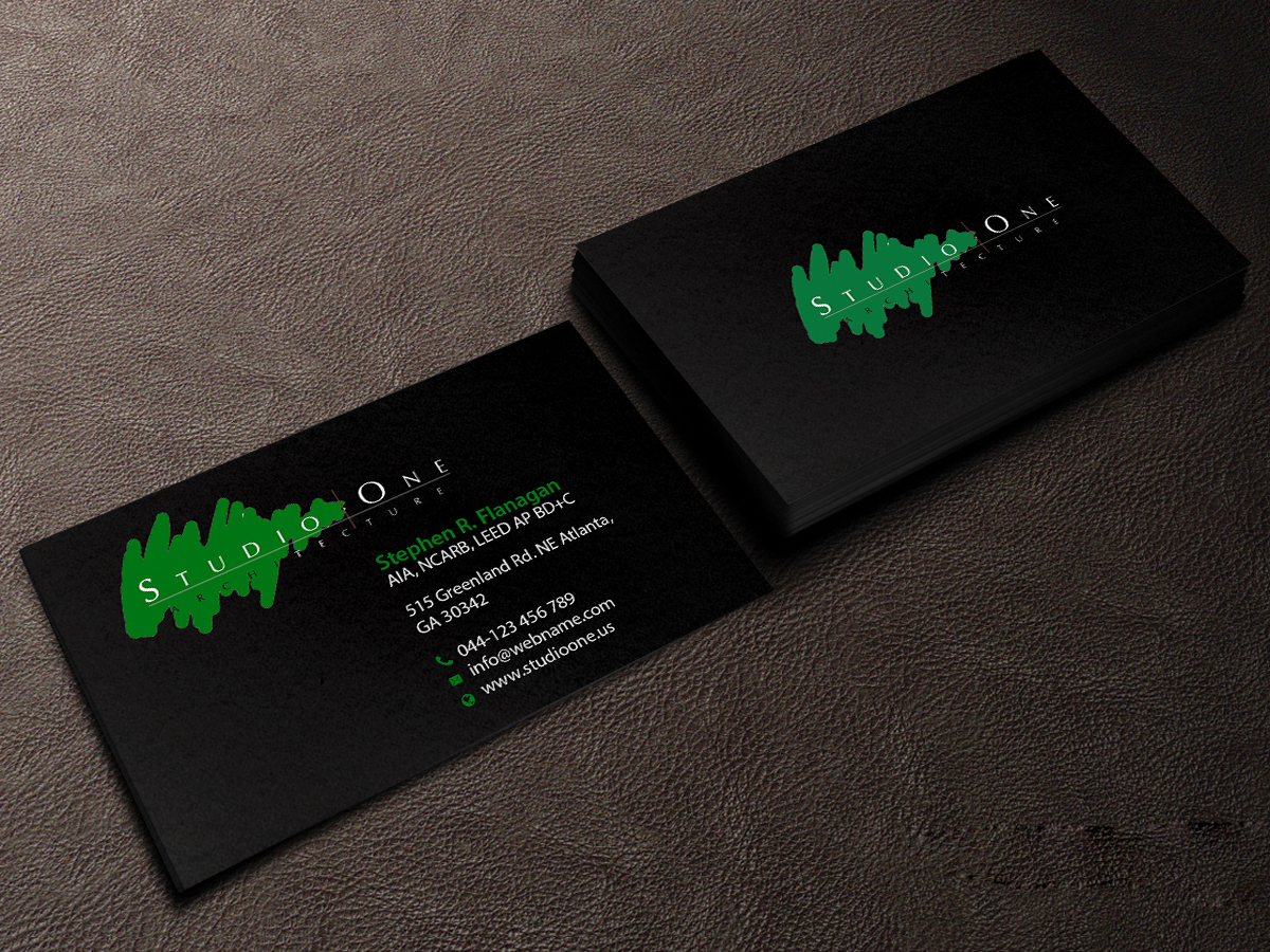 Business Card Design by Creations Box 2015 for Studio One Architecture | Design #12962652