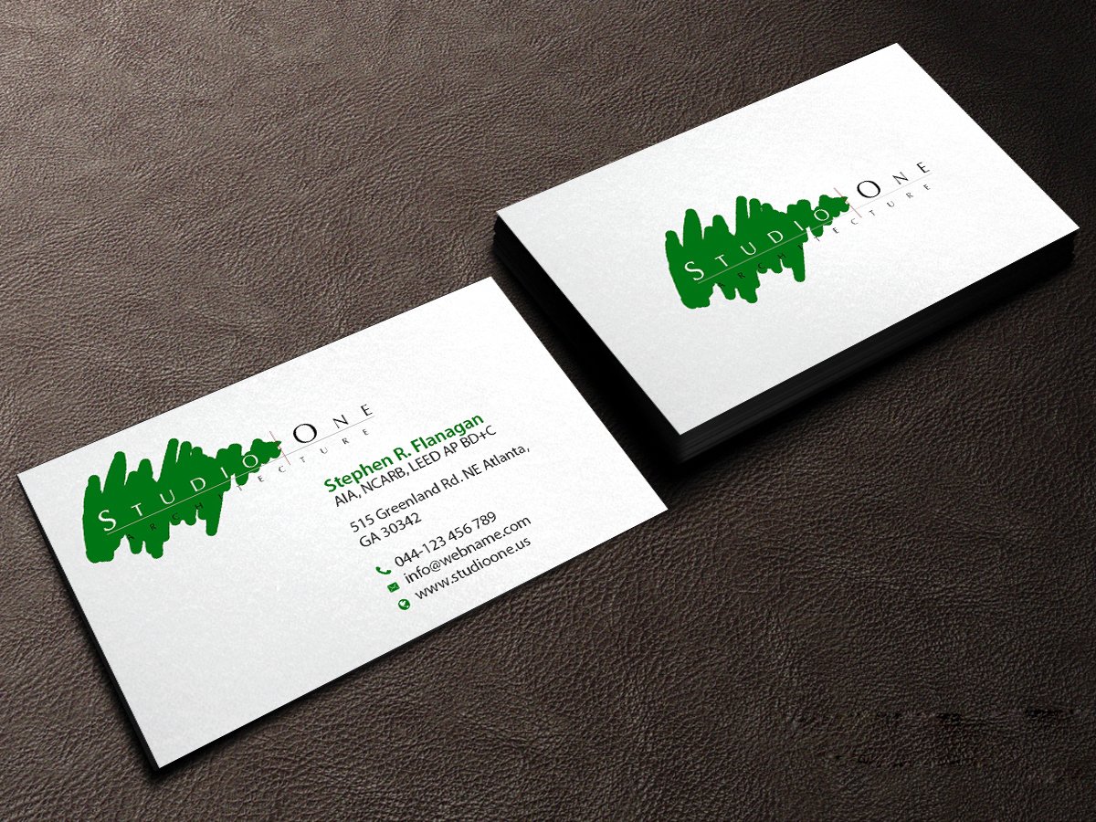 Business Card Design by Creations Box 2015 for Studio One Architecture | Design #12962654