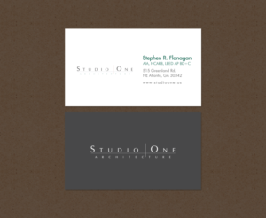 Business Card Design by chandrayaan.creative for Studio One Architecture | Design #12958622