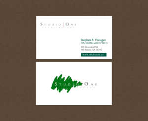 Visitenkarten-Design von chandrayaan.creative für Studio One Architecture | Design: #12958623