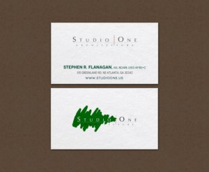 Visitenkarten-Design von chandrayaan.creative für Studio One Architecture | Design: #12958624