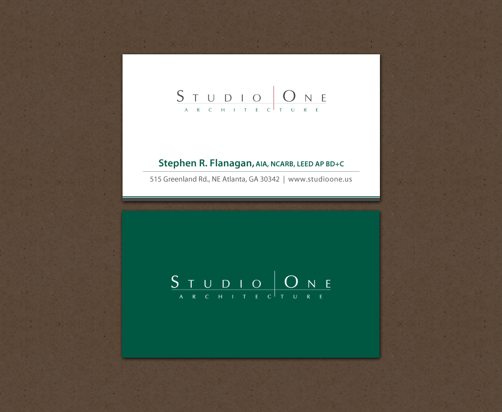 Design de Carte de Visite par chandrayaan.creative pour Studio One Architecture | Design #12958627