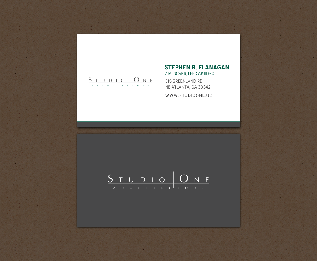 Business Card Design by chandrayaan.creative for Studio One Architecture | Design #12958628