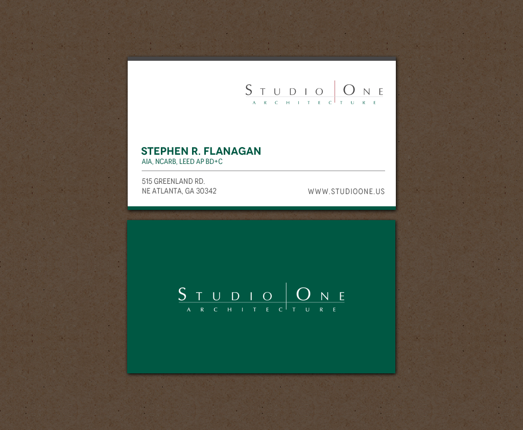 Business Card Design by chandrayaan.creative for Studio One Architecture | Design #12958630
