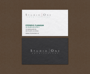 Business Card Design by chandrayaan.creative for Studio One Architecture | Design: #12958633