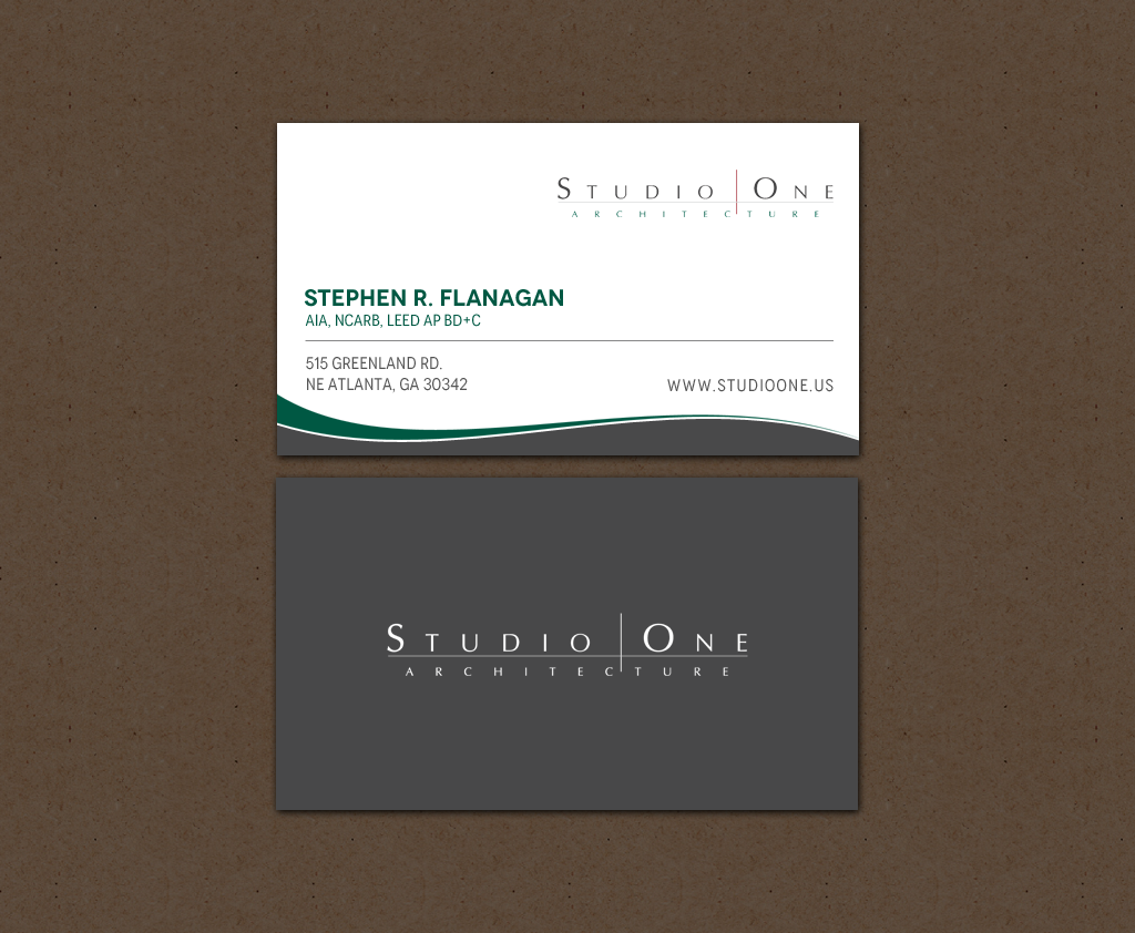 Business Card Design by chandrayaan.creative for Studio One Architecture | Design #12958636