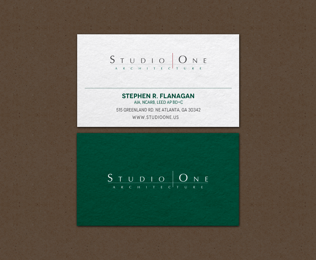 Business Card Design by chandrayaan.creative for Studio One Architecture | Design #12958641
