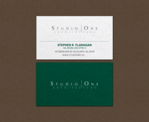 Business Card Design by chandrayaan.creative for Studio One Architecture | Design: #12958641