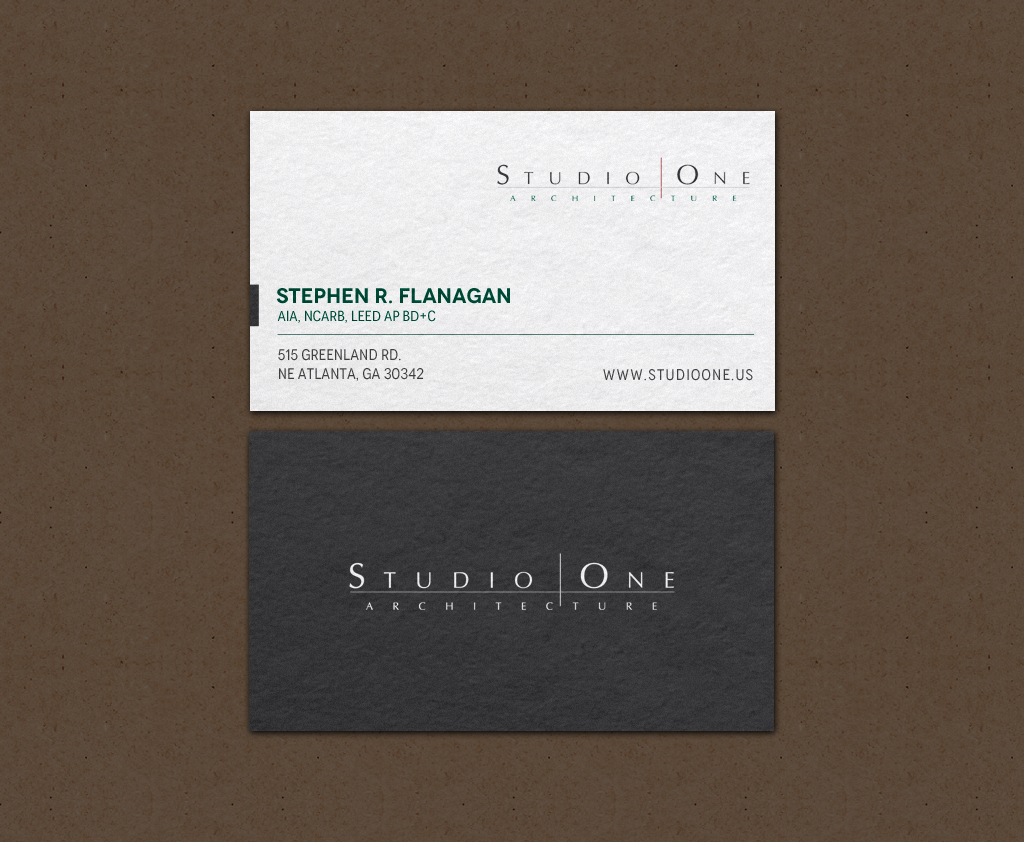 Business Card Design by chandrayaan.creative for Studio One Architecture | Design #12958642