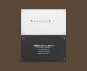 Business Card Design by chandrayaan.creative for Studio One Architecture | Design: #12958644