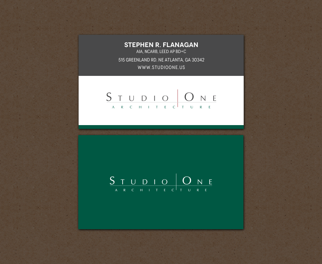 Design de Carte de Visite par chandrayaan.creative pour Studio One Architecture | Design #12958646