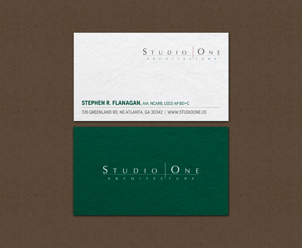 Design de Carte de Visite par chandrayaan.creative pour Studio One Architecture | Design #12958647