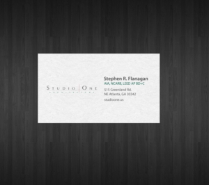 Business Card Design by chandrayaan.creative for Studio One Architecture | Design: #12967911