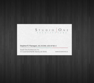 Visitenkarten-Design von chandrayaan.creative für Studio One Architecture | Design: #12967914