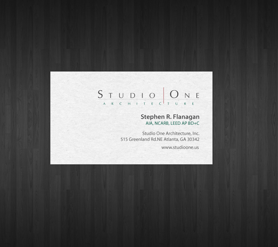 Visitenkarten-Design von chandrayaan.creative für Studio One Architecture | Design #12967915